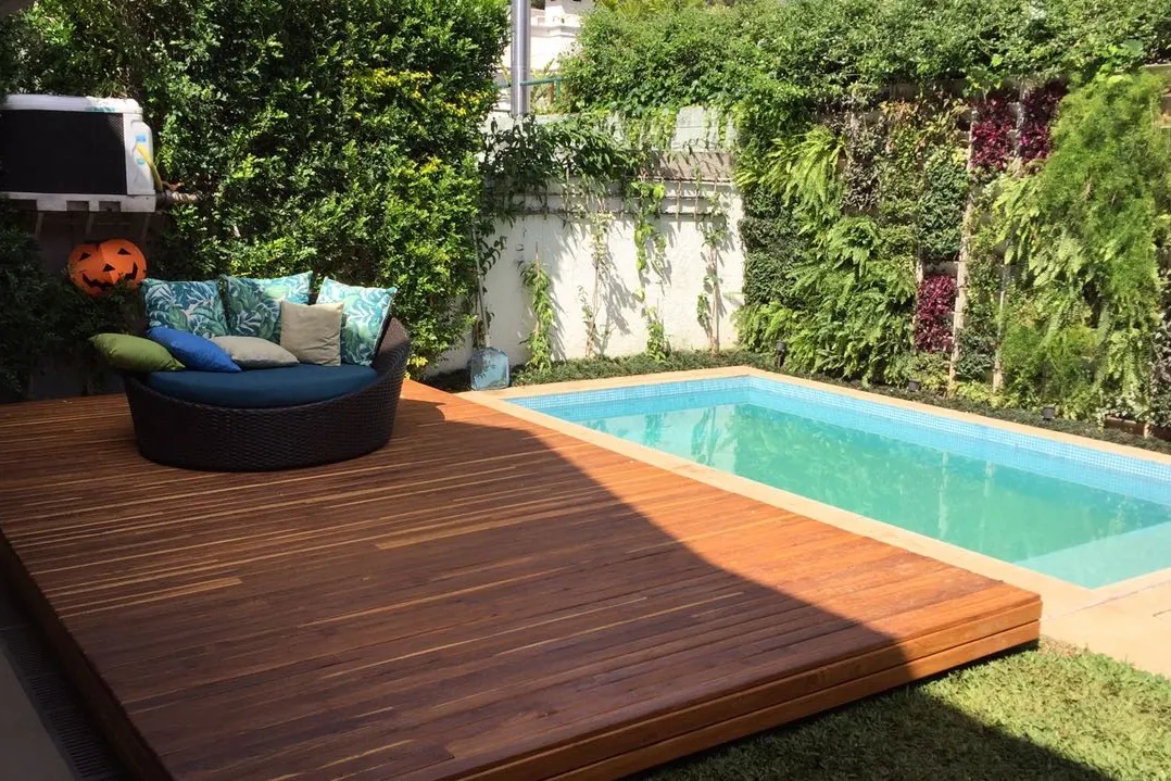 Deck retrátil Deckfiber instalado